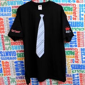 Get Smart Movie Promo T Shirt Size XL Steve Carrell 2008 Tie Graphic Bud Logo